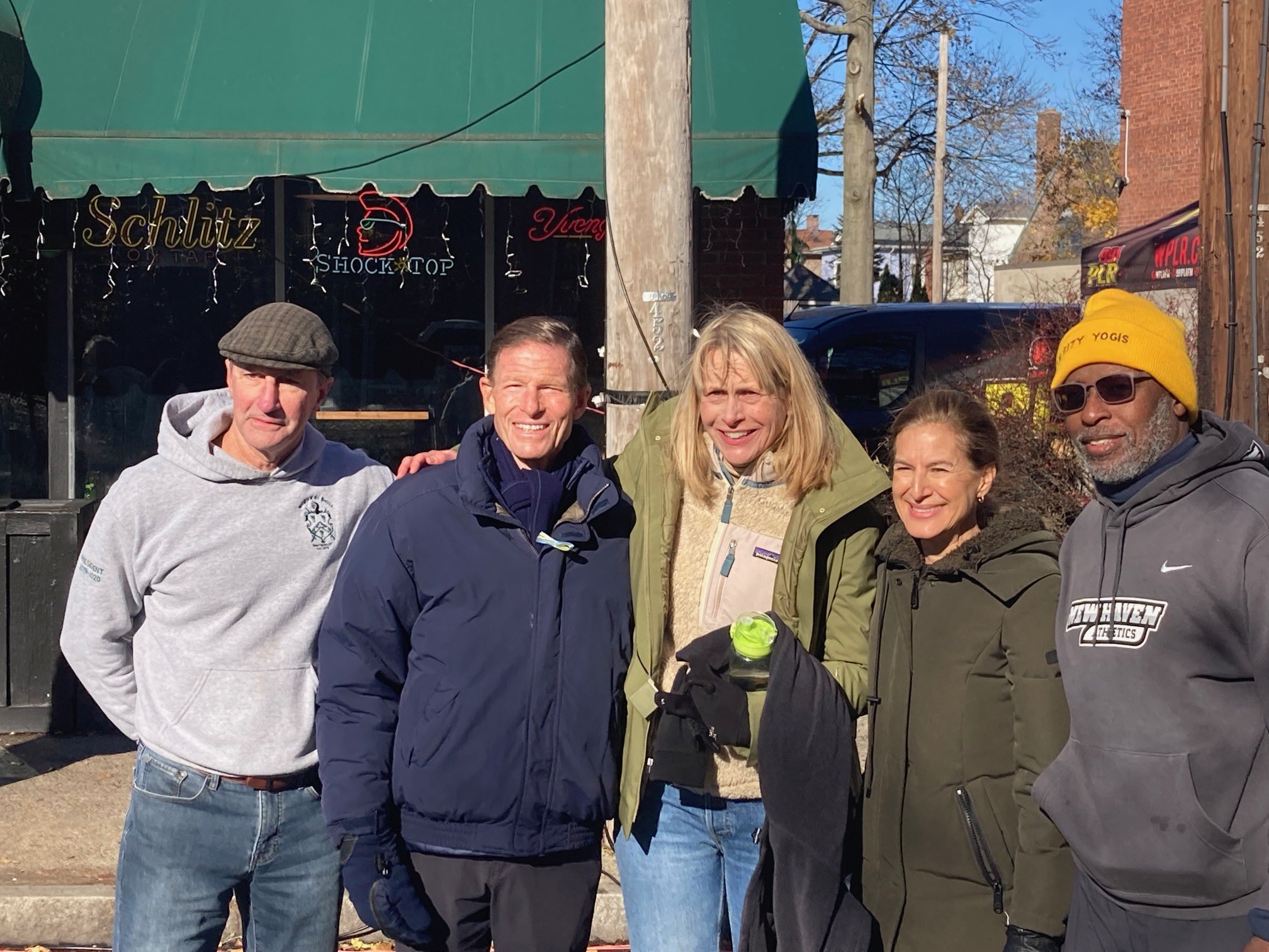 Blumenthal attended Christopher Martin’s Christmas Run for Children. 